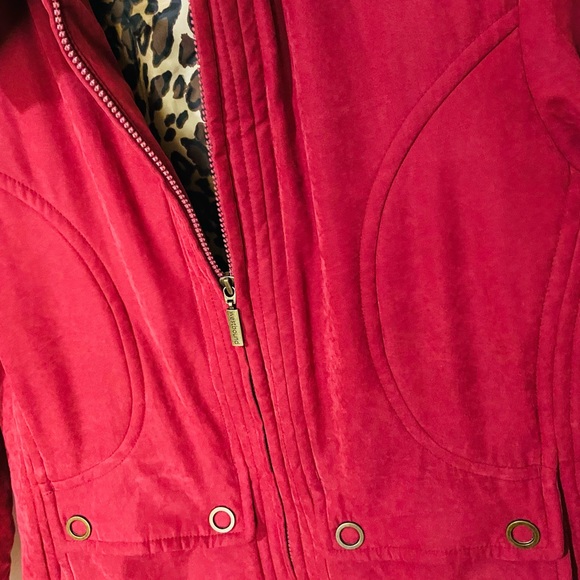 WESTBOUND PETITES Dark-Red Full-Zip Jacket W/Snap Pockets Sz SP - Picture 3 of 4